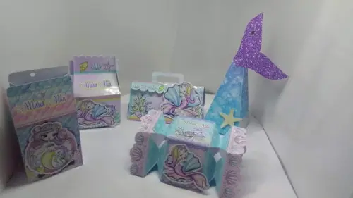 kit 40 caixinhas Sereia