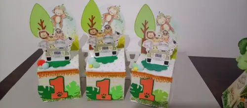 Kit Personalizados Safari Tamanho Grande 20 Unidades