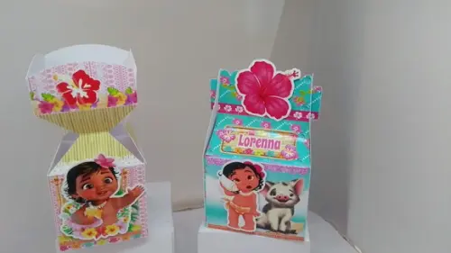 Lembrancinhas  40 Caixinhas 3d Moana Baby