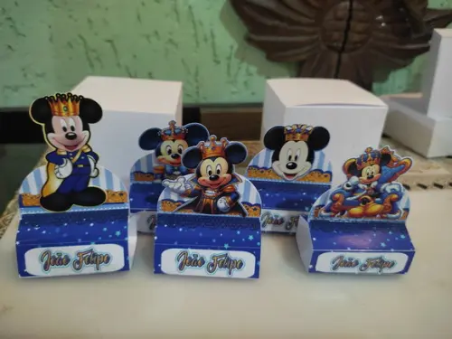 Personalizados 3d - Mickey Realeza 40 Unidades