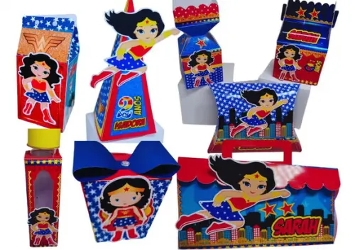 Personalizados 3D Tema Mulher Maravilha