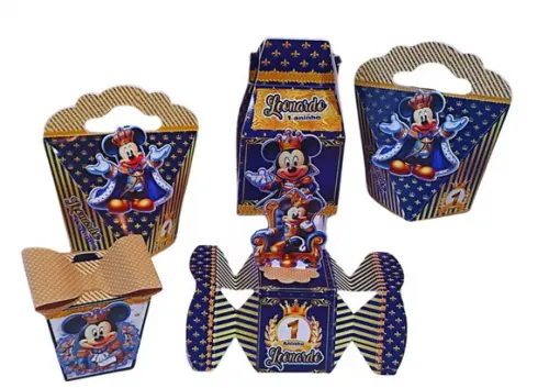 Personalizados 3d - Mickey Realeza 40 Unidades
