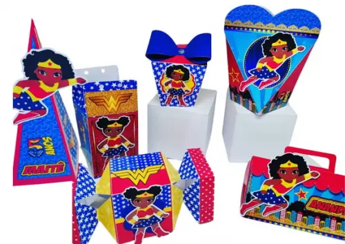 Personalizados 3D Tema Mulher Maravilha