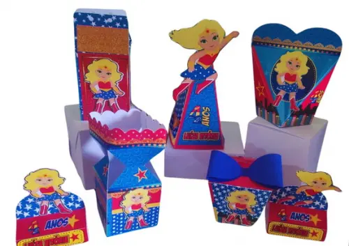Personalizados 3D Tema Mulher Maravilha