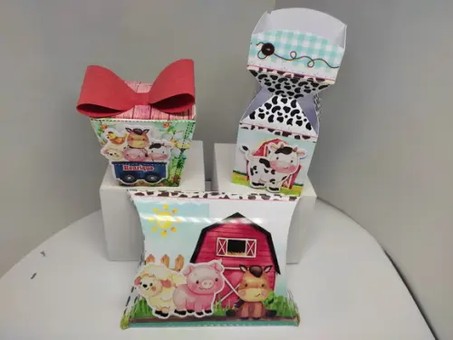 Personalizados Fazendinha Aquarelada - 40 Unidades 3d