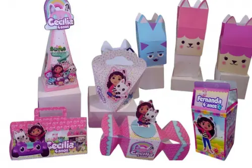 Personalizados Gabby Dollhouse - 40 Itens 3d