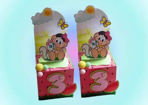 Personalizados Magali Rosa 20 Unidades - Grandes