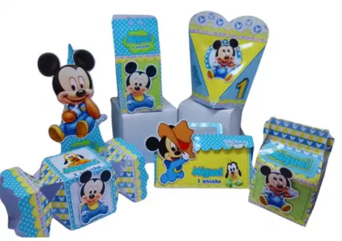 Personalizados Minie Baby Rosa - 40 Unidades
