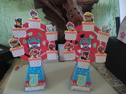 Personalizados Patrulha Canina Menino - 20 Unidades Grande