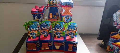 Personalizados Sonic 20 Unidades - Tamanho Tradicional G
