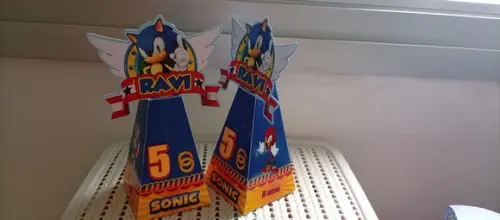 Personalizados Sonic 20 Unidades - Tamanho Tradicional G