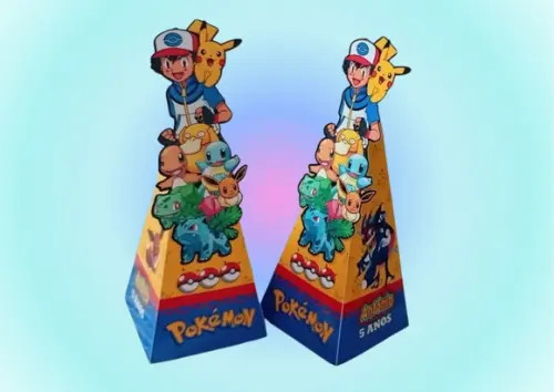 Personalizados Pokémon - 20 Caixas Grandes