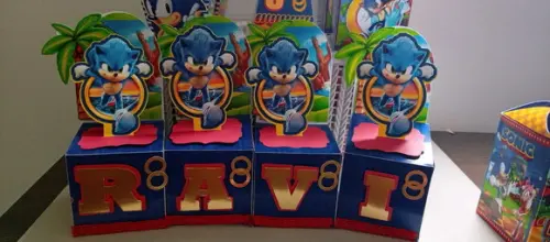 Personalizados Sonic 20 Unidades - Tamanho Tradicional G