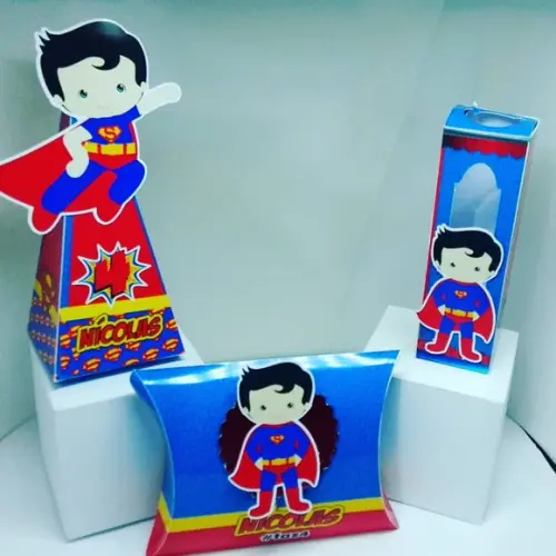 super homem lembrancinhas personalizados kit 50