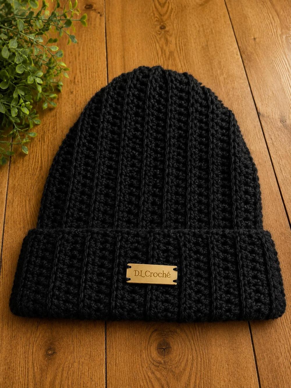 Gorro de crochê adulto