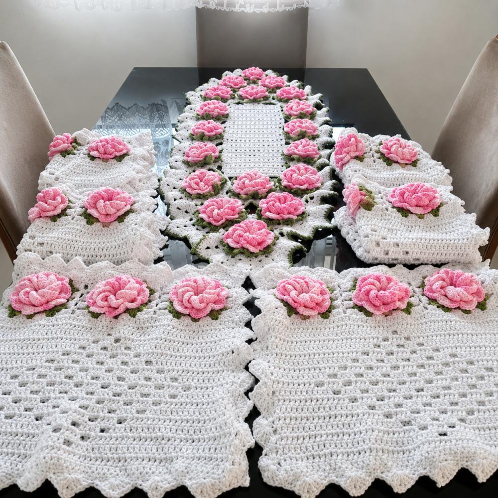 Conjunto para mesa trilho de mesa e capa para cadeira