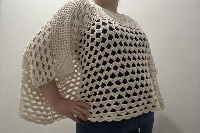 Blusa em crochê