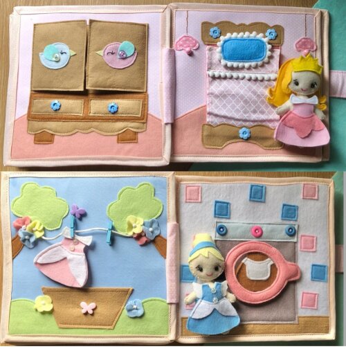 Quiet book princesas