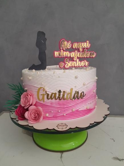 Arquivo de Corte Topo de Bolo Gratidão
