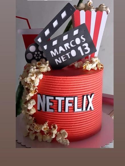 Arquivo de Corte Topo de Bolo Netflix Copo Pipoca