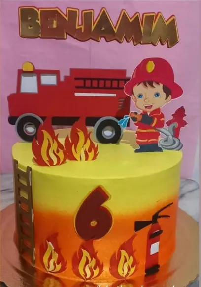 Arquivo de Corte Topo Bombeiro Caminhão