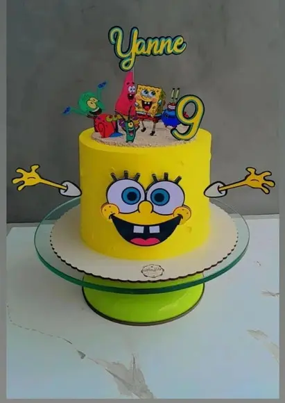 Arquivo de Corte Topo de Bolo Bob Esponja