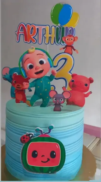 Arquivo de Corte Topo de Bolo Cocomelon