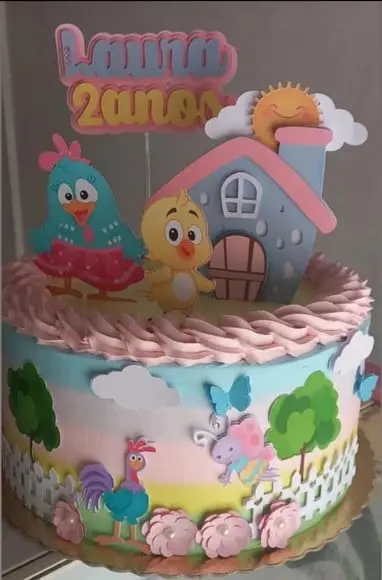 Arquivo de Corte Topo de Bolo Galinha Pintadinha Cut