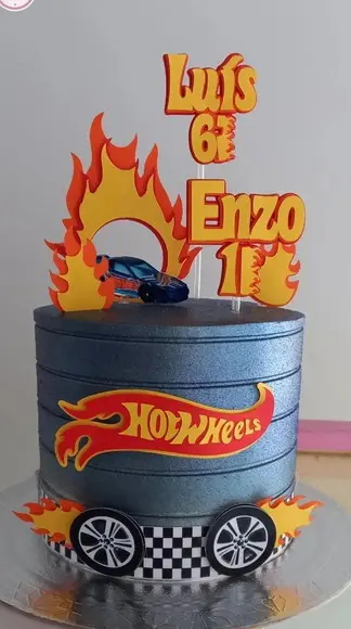 Arquivo de Corte Topo de Bolo Hot Wheels