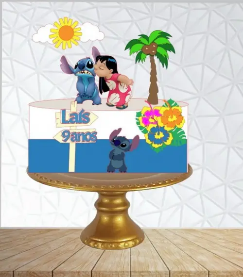 Arquivo de Corte Topo de Bolo Lilo Stitch