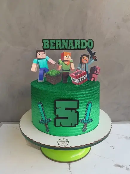 Arquivo de Corte Topo de Bolo Minecraft 2