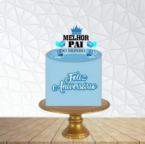 Arquivo de Corte Topo Melhor Pai Feliz Aniversário