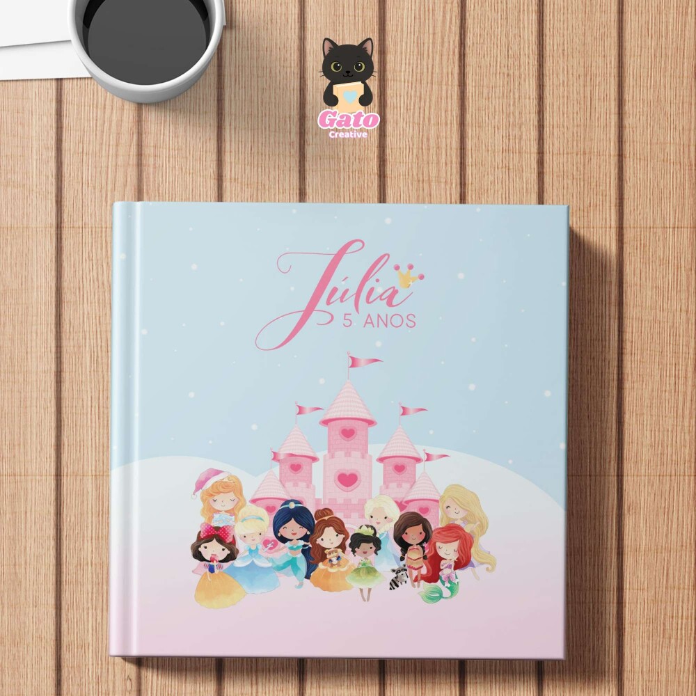 Capa de álbum fotográfico Princesas