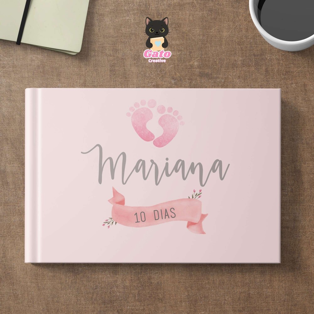 Capa  de álbum Newborn Menina