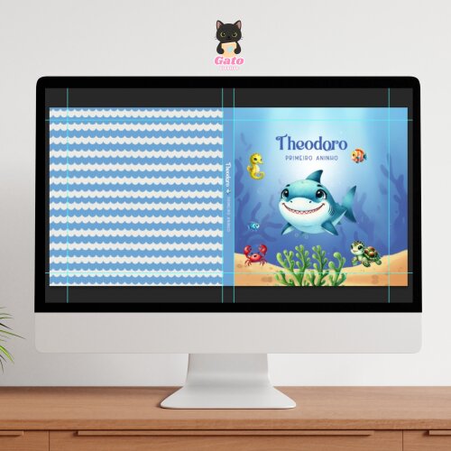Capa de álbum Fundo do Mar meino  Tubarão