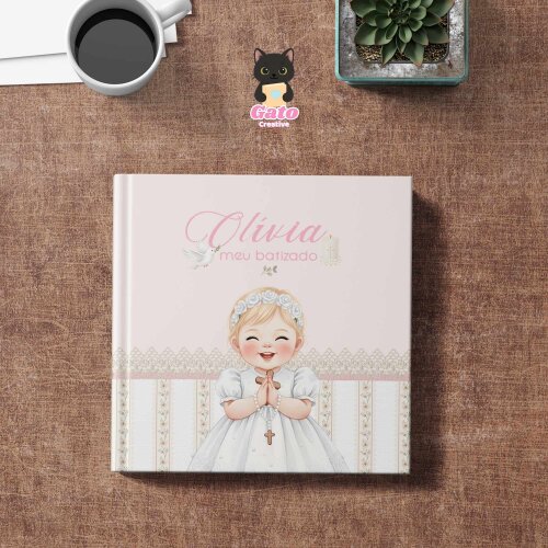 Capa  - Batizado Menina Loira