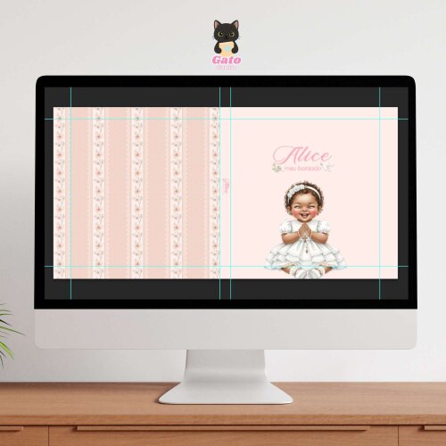 Capa  - Batizado Menina