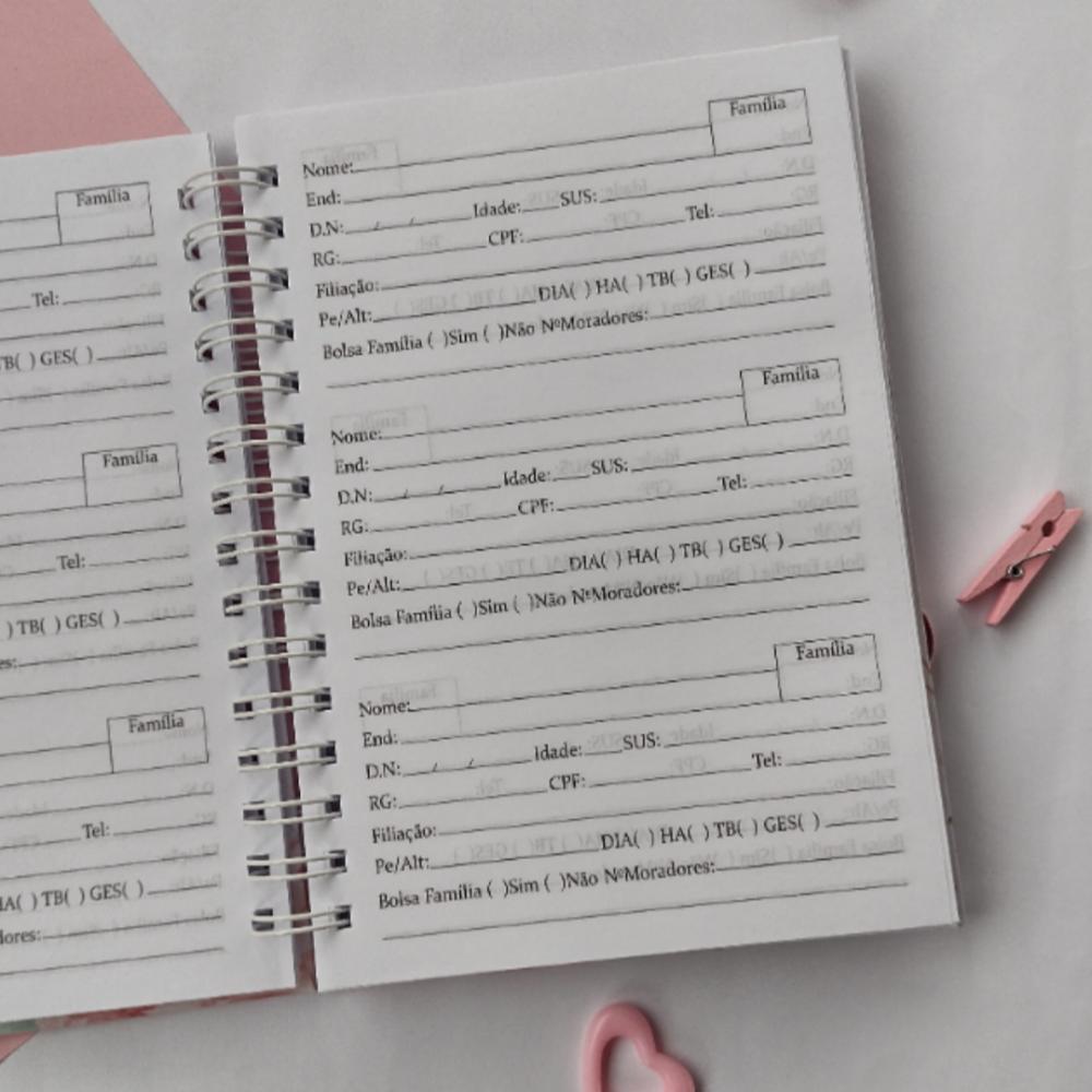 Caderno de Cadastro Agente Comunitário de Saúde - Floral 2