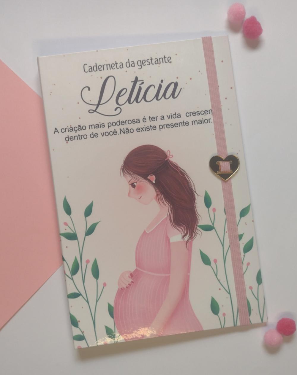 Capa para Caderneta Gestante Mulher Vestido Rosa