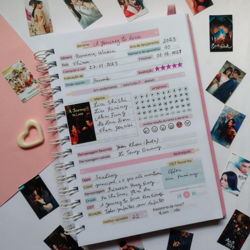 Diário de Doramas Collors - Caderno de Dorama