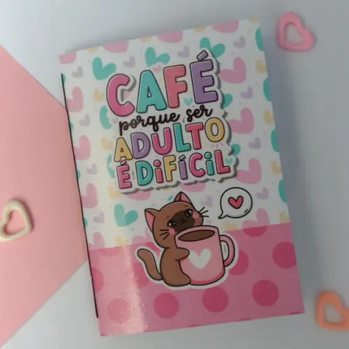 Caderno de Controle Financeiro Brochurinha - Gato
