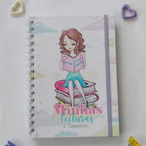 Caderno Diário de Leituras - Registro de Livros - Menina