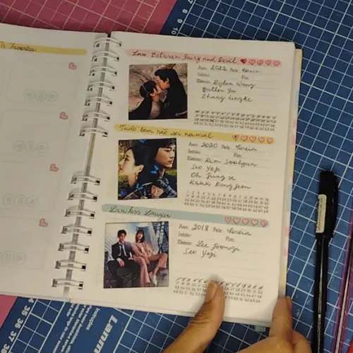Diário de Doramas - Caderno de Doramas - Lista de Doramas