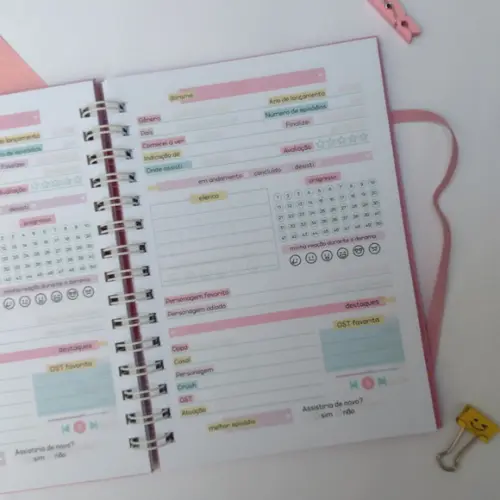 Diário de Doramas Collors - Caderno de Dorama