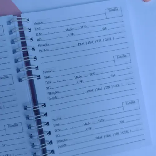 Caderno de Cadastro Agente Comunitário de Saúde - Floral