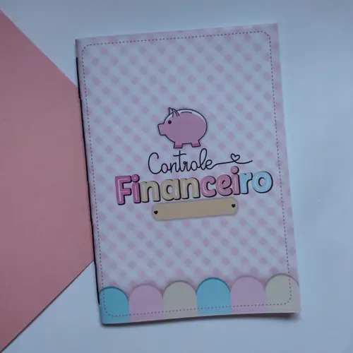 Caderno de Controle Financeiro Brochurinha - Porquinho