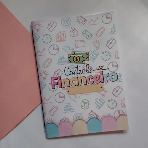 Caderno de Controle Financeiro Brochurinha - Rabiscos