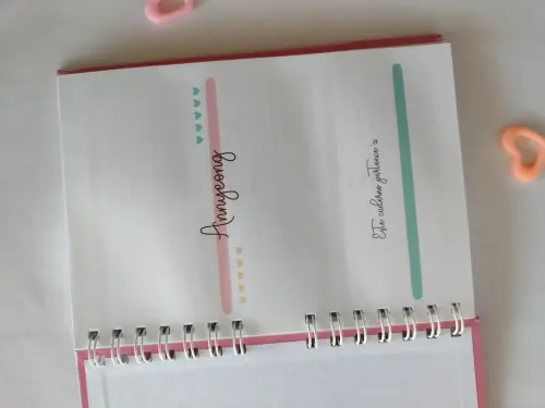 Caderno de Doramas - Coração Coreano Rosa