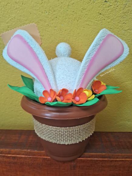 Coelho de Páscoa Vaso Decorativo
