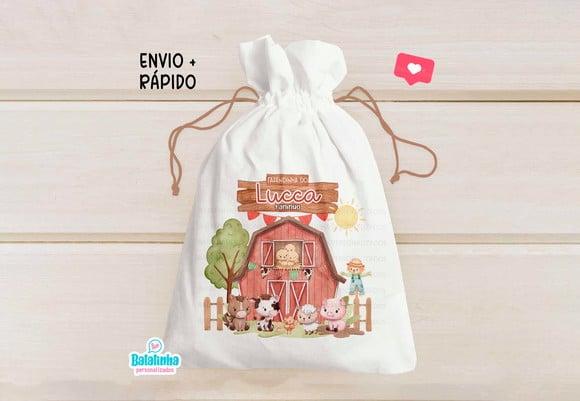 Saquinho Personalizado Fazendinha